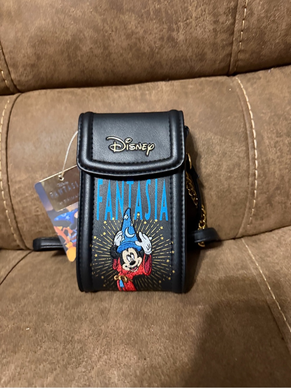 Disney Fantasia Mickey Crossbody Phone Bag - Black